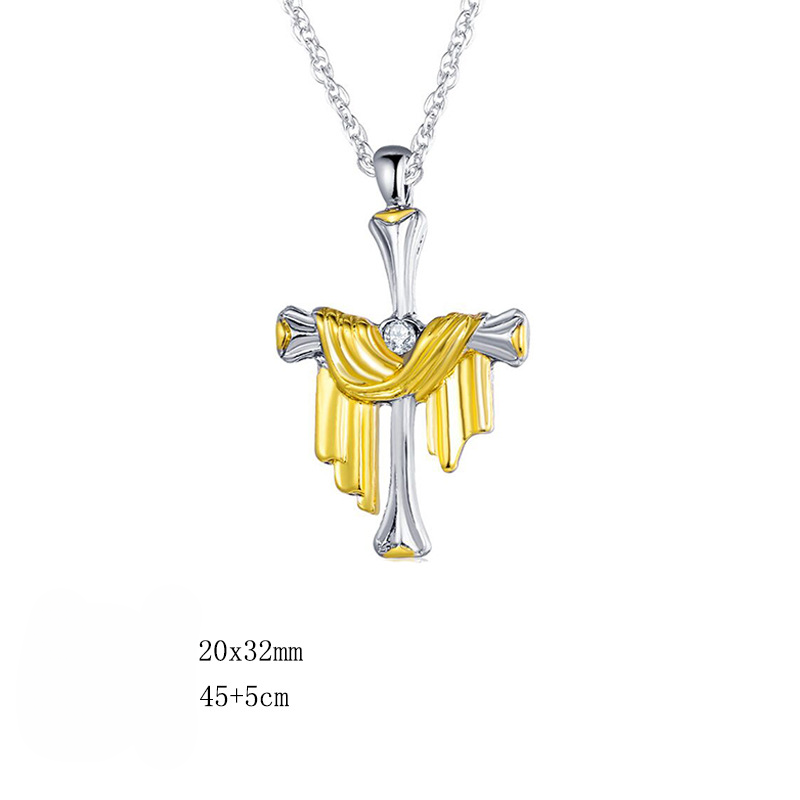 Wholesale Crystal Rhinestone Virgin Mary Pendant Alloy Necklaces